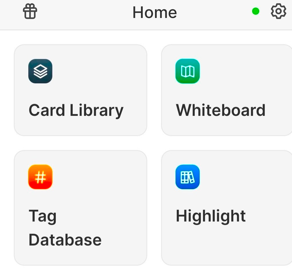 Heptabase home on Android phone.