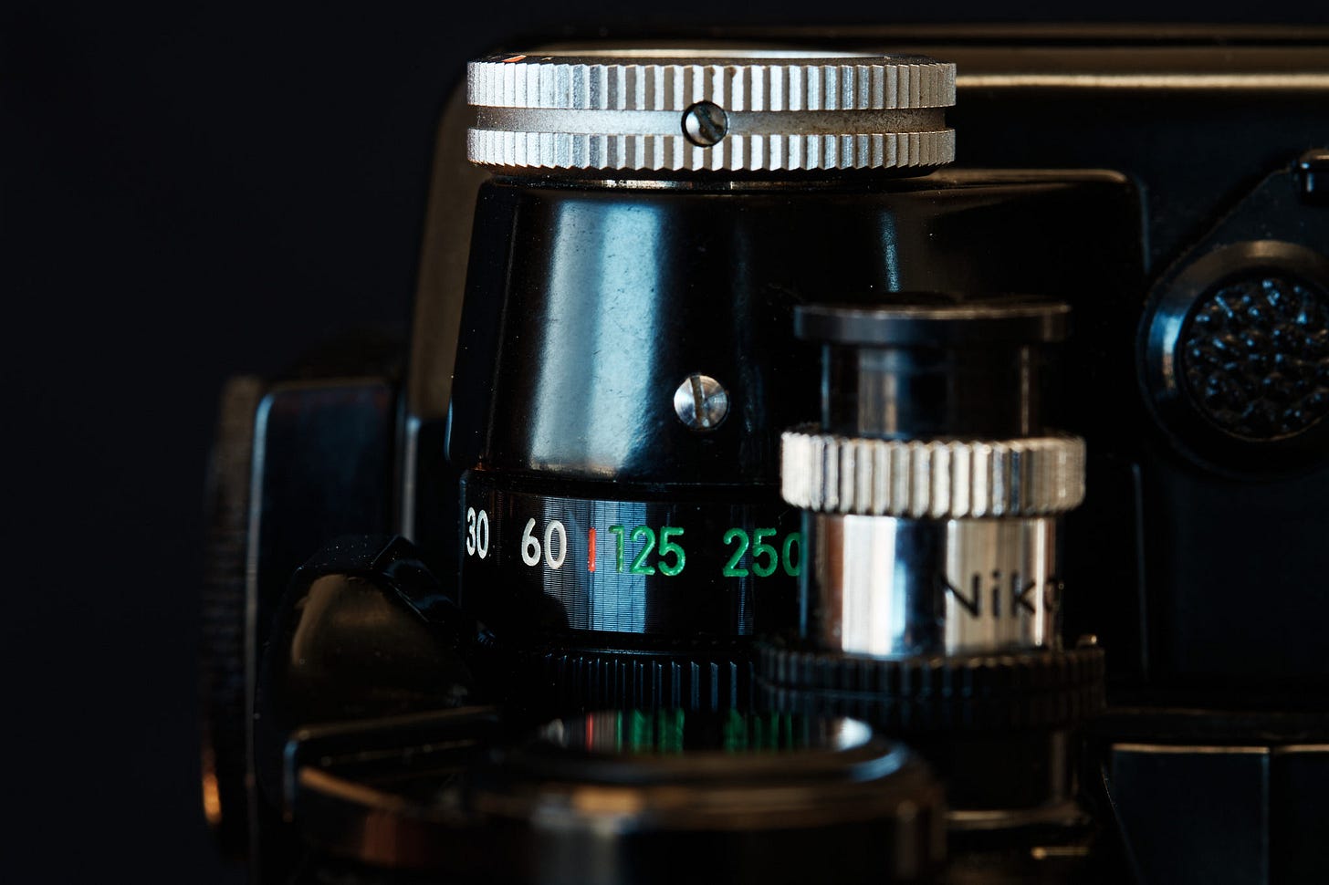 Nikon F2 controls close-up Nikon F2 controls close-up