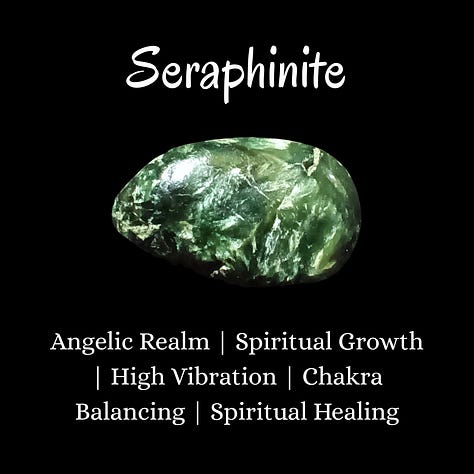 Amazonite, Pink Banded Agate, Seraphinite, Shiva Lingam, Silk Agate