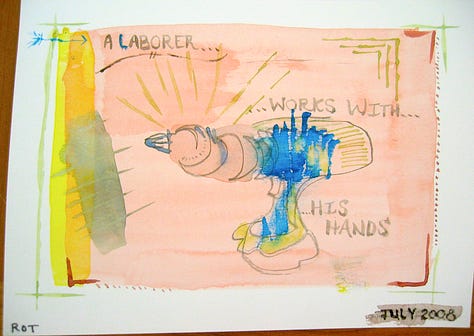 Laborer, Craftsman, & Artist Triptych, RYNO, 2008