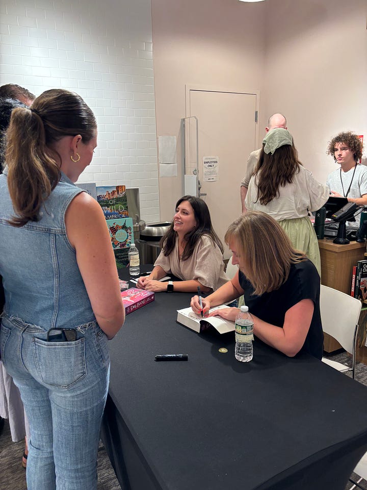 photos of Sable Sorensen at signing events