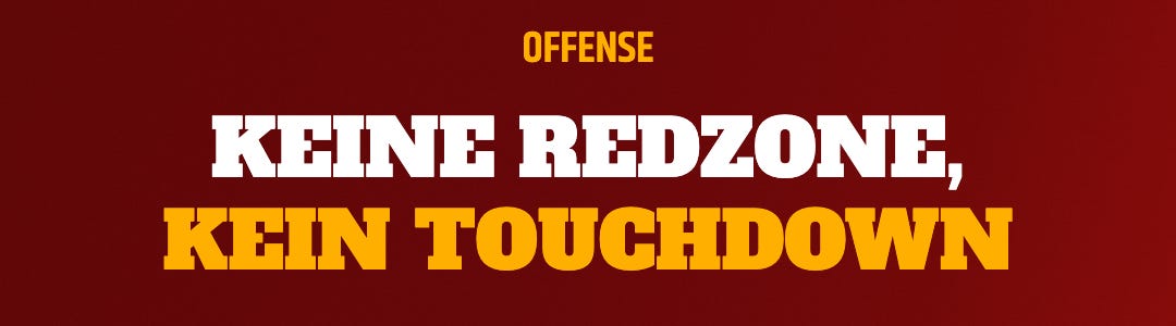 Wieso kam unsere Offense nie in die Redzone? Wieso kam unsere Offense nie in die Redzone?