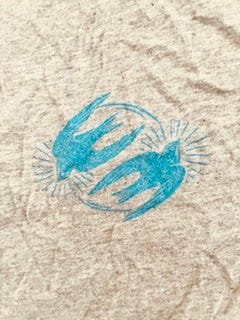 An image of two swifts circling each other An image of two swifts circling each other