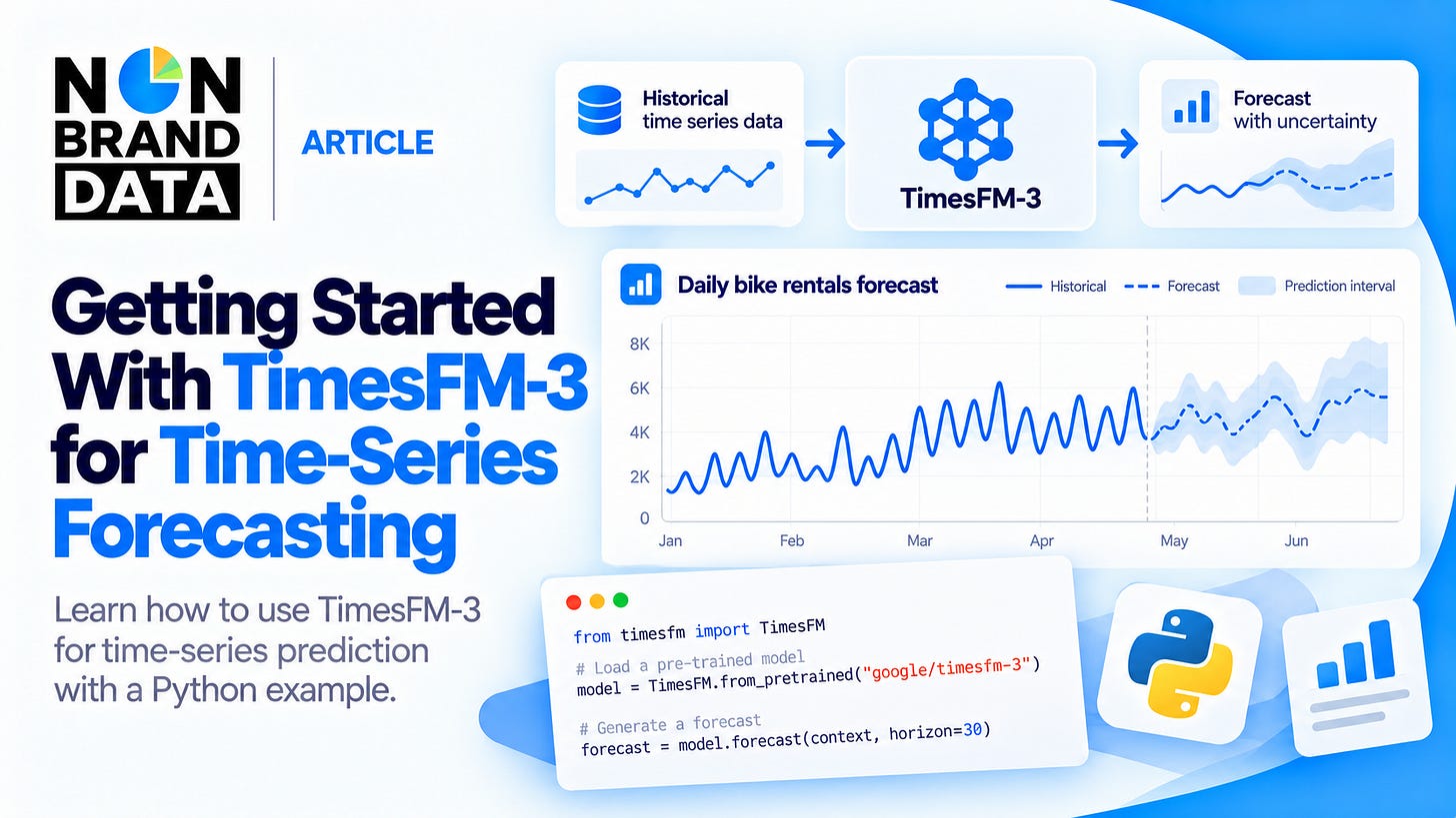 Getting Started With TimesFM-3 for Time-Series Forecasting Getting Started With TimesFM-3 for Time-Series Forecasting