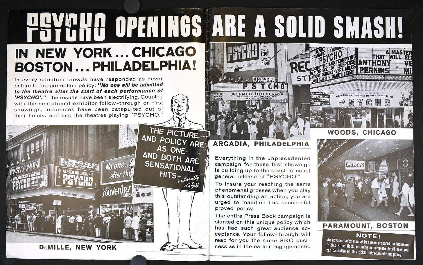 Psycho (1960) Pressbook - From Zombos' Closet