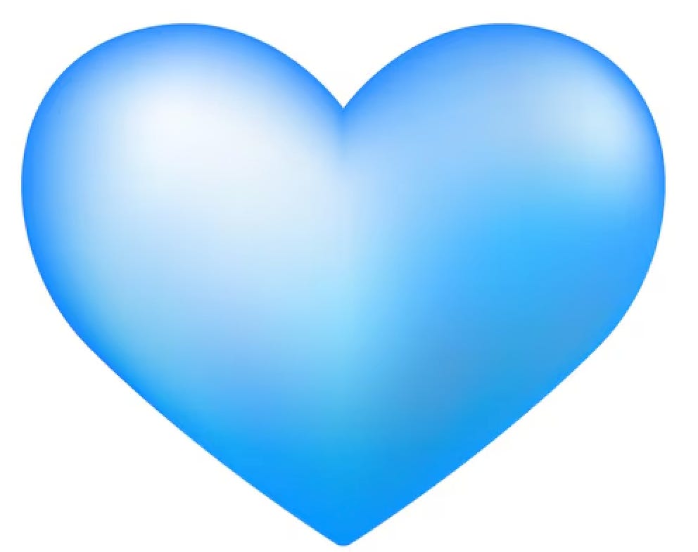 Image of a blue heart