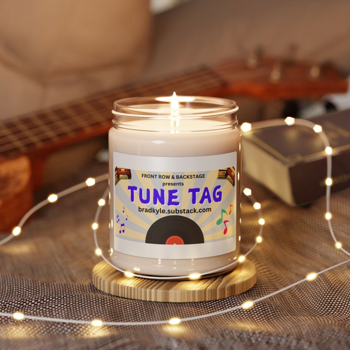 Tune Tag Scented Soy Candle - 9oz | Music-Inspired Candle for Music Lovers and Home Decor product thumbnail image Tune Tag Scented Soy Candle - 9oz | Music-Inspired Candle for Music Lovers and Home Decor product thumbnail image