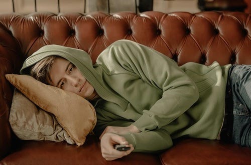 Listlessly Watching TV