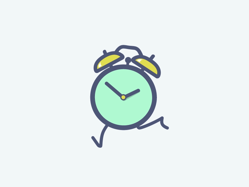 Running Clock by Carin Taxing on Dribbble