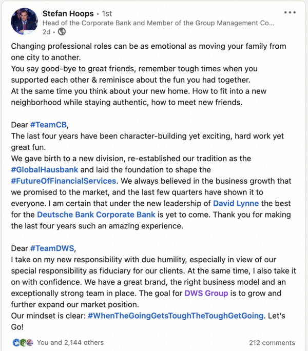 Source: LinkedIn, 4 June 2022