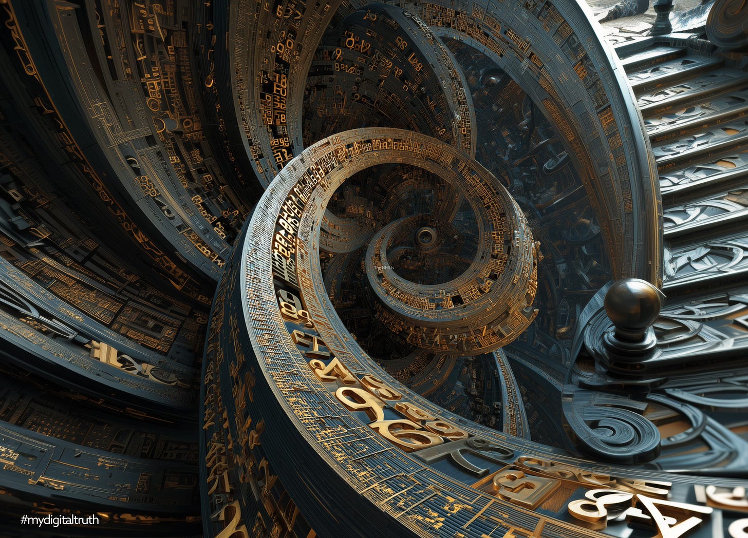 Spiralling staircases in quantum space