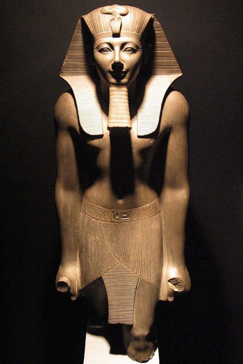 Thutmosis III statue in Luxor Museum Thutmosis III statue in Luxor Museum