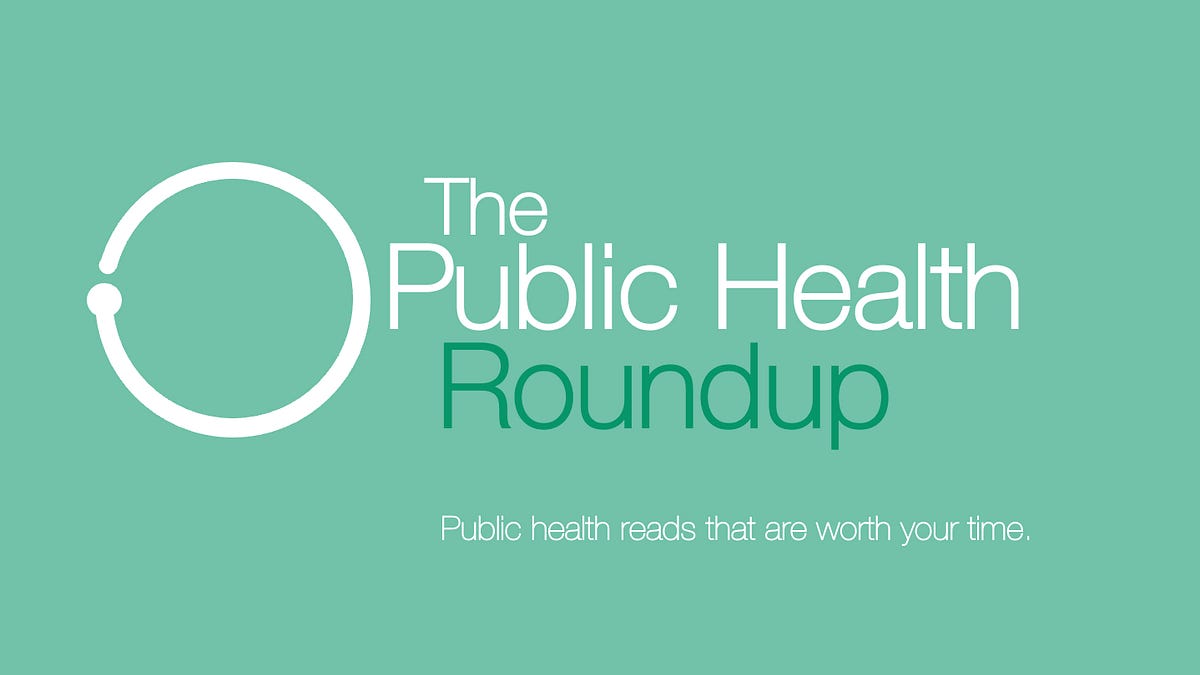 This week's public health roundup (April 3 edition)