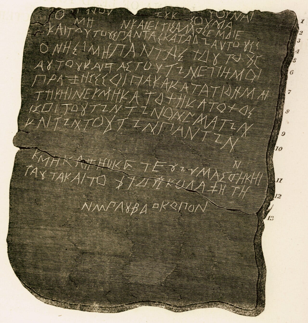 Picture of lead curse tablets.