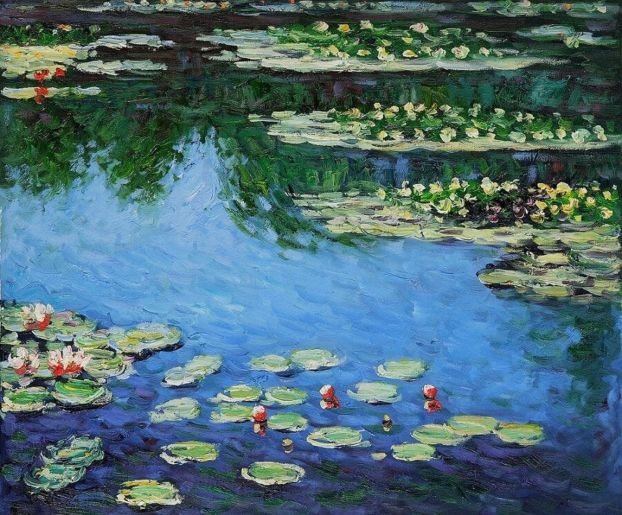 Water Lilies, Harmony in Blue, 1917 by Claude Monet Water Lilies, Harmony in Blue, 1917 by Claude Monet