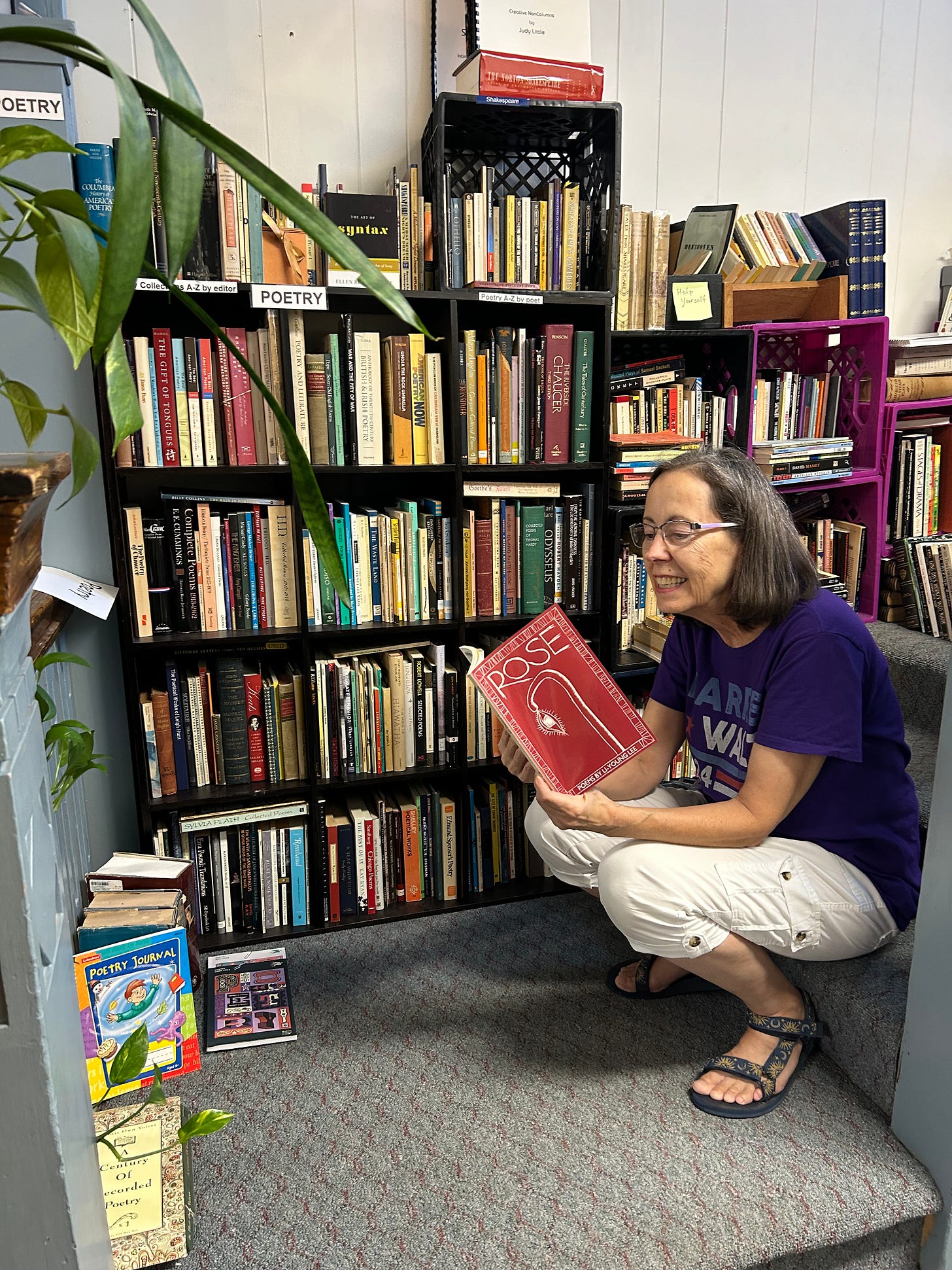 Cathy Field reading in Confluence Cathy Field reading in Confluence