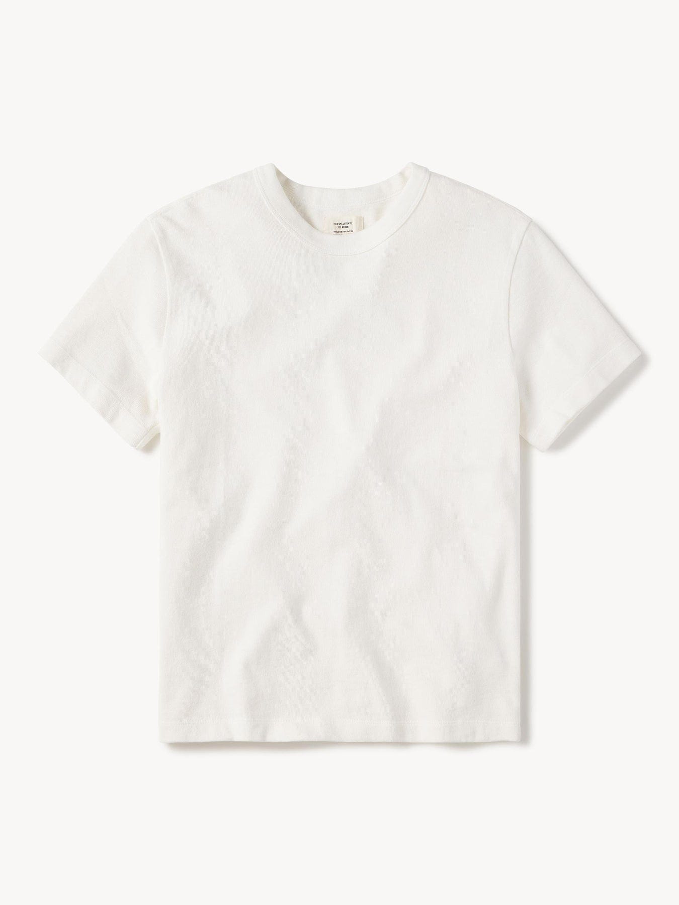White Field-Spec Cotton Heavy Tee Product Flat