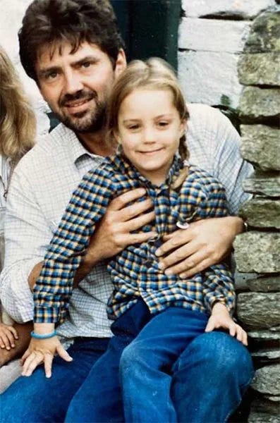 kate middleton as a child with father michael middleton