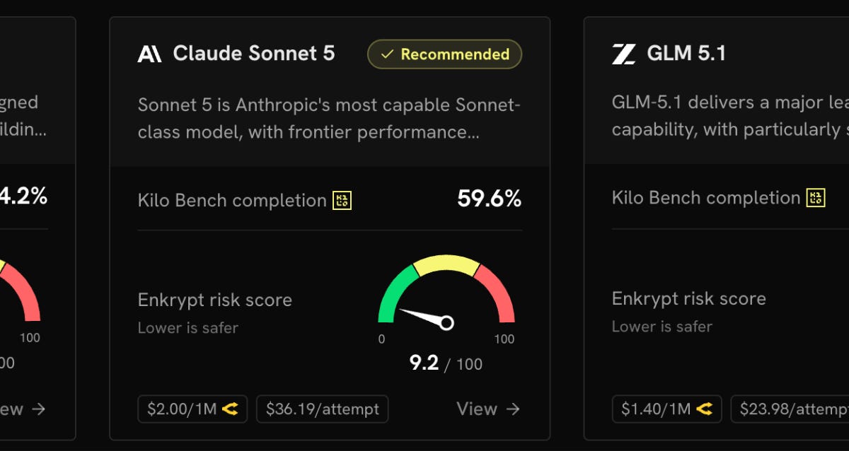 New in Kilo: Enkrypt AI Safety Scores for Every Model