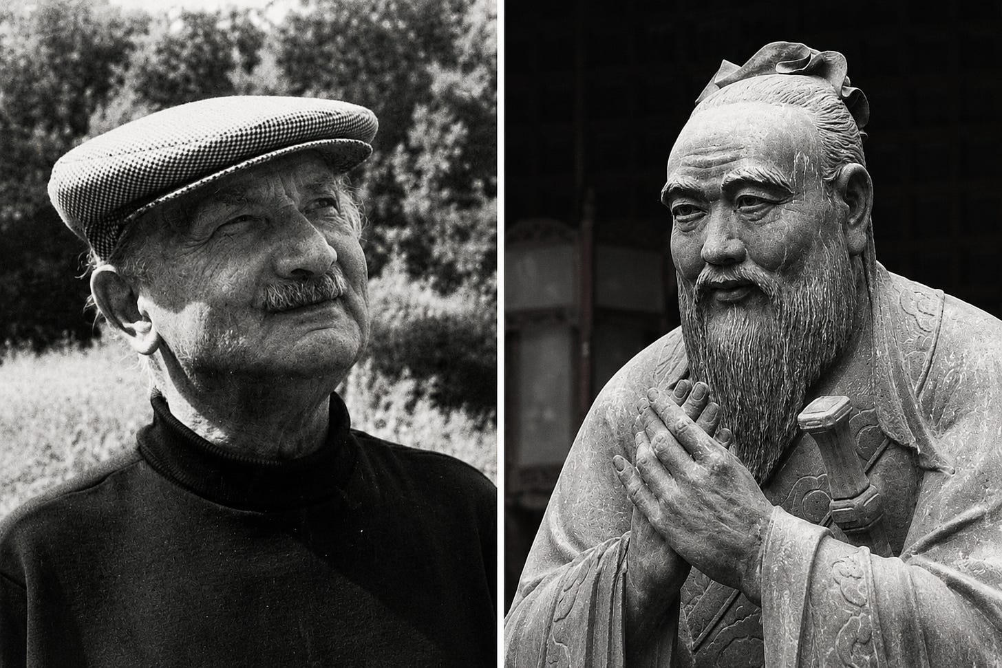 Image of Heidegger and Lao Tzu Image of Heidegger and Lao Tzu