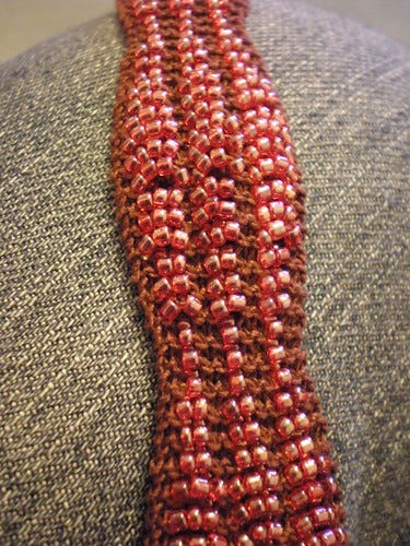 Knitted beaded bracelet Knitted beaded bracelet