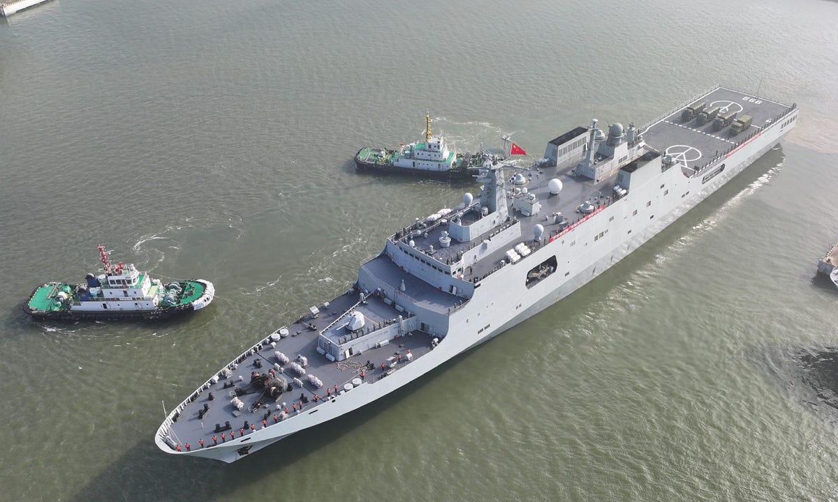 A Type 071 amphibious landing ship of the Chinese People's Liberation Army (PLA) Navy sets out from China for Malaysia on October 8, 2025 to participate in the Peace and Friendship-2025 joint exercise scheduled in mid-to-late October 2025. Photo: Screenshot from the Weibo account of China Military Bugle, an official media account affiliated with the PLA News Media Center A Type 071 amphibious landing ship of the Chinese People's Liberation Army (PLA) Navy sets out from China for Malaysia on October 8, 2025 to participate in the Peace and Friendship-2025 joint exercise scheduled in mid-to-late October 2025. Photo: Screenshot from the Weibo account of China Military Bugle, an official media account affiliated with the PLA News Media Center