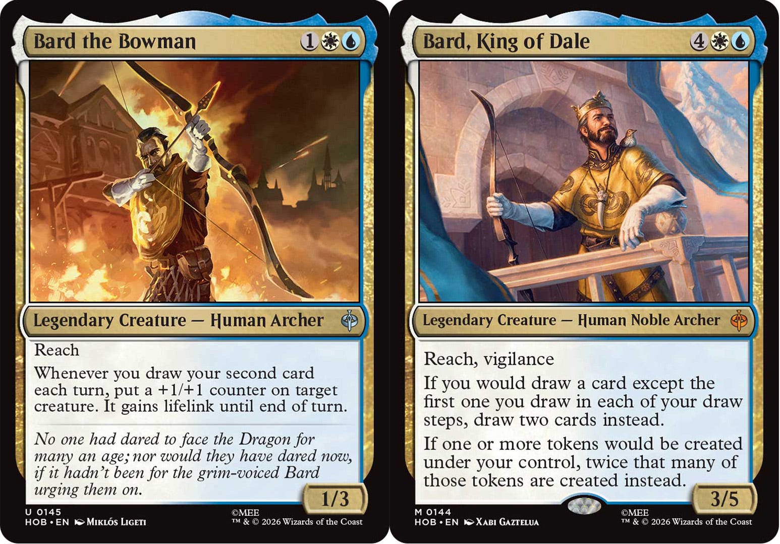 hobbit cards mtg The exclusive card treatments The Hobbit Cards (custom) :