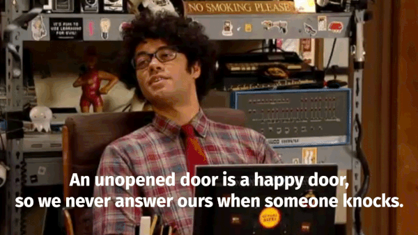 Afsluitende gif: een quote uit The IT Crowd.