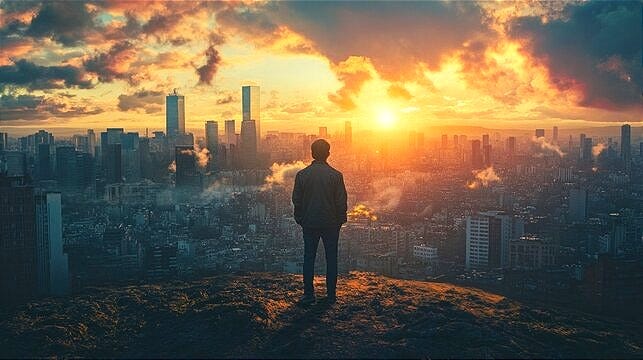 Man Overlooking City Images – Browse 19,175 Stock Photos, Vectors, and  Video | Adobe Stock