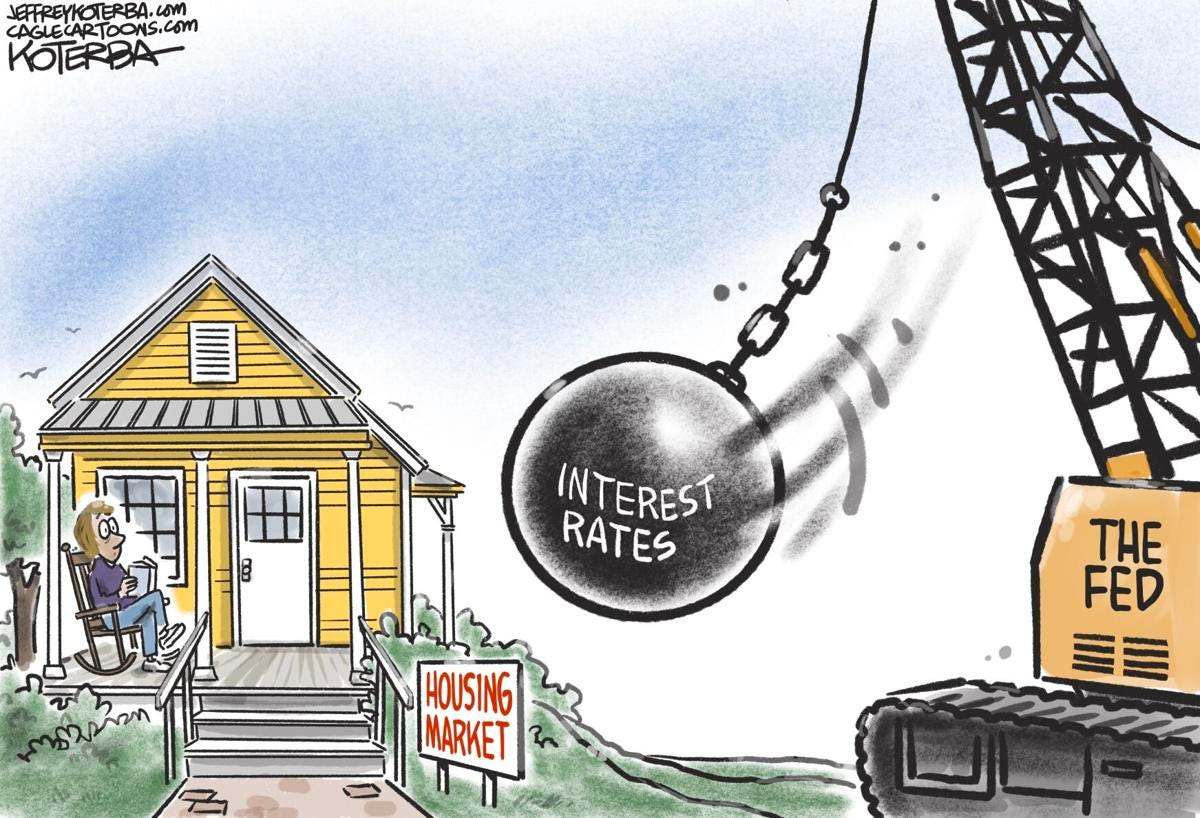 Cartoon: Fed to crash the housing market Cartoon: Fed to crash the housing market