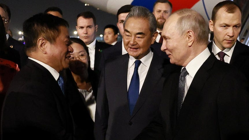 Vladimir Putin lands in China for summit with Chinese President Xi Jinping days after Donald Trump's visit - ABC News Vladimir Putin lands in China for summit with Chinese President Xi Jinping days after Donald Trump's visit - ABC News