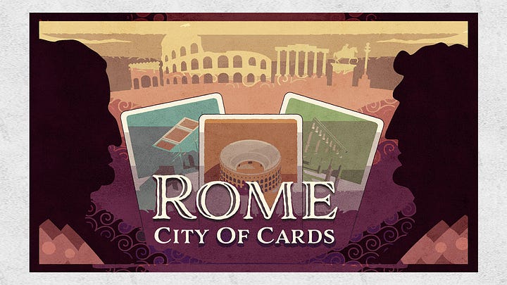 Game screens from Rome City Of Cards