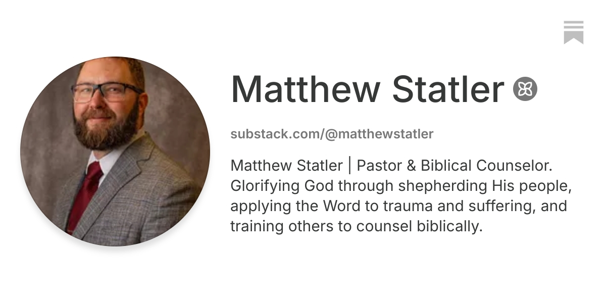 Matthew Statler | Substack