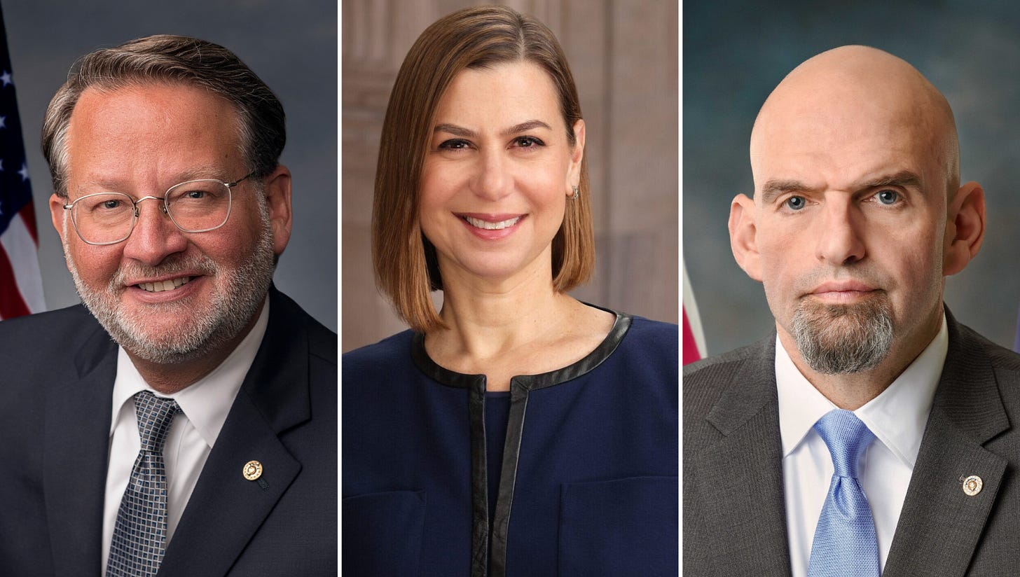 Senators Peters, Slotkin, and Fetterman Senators Peters, Slotkin, and Fetterman