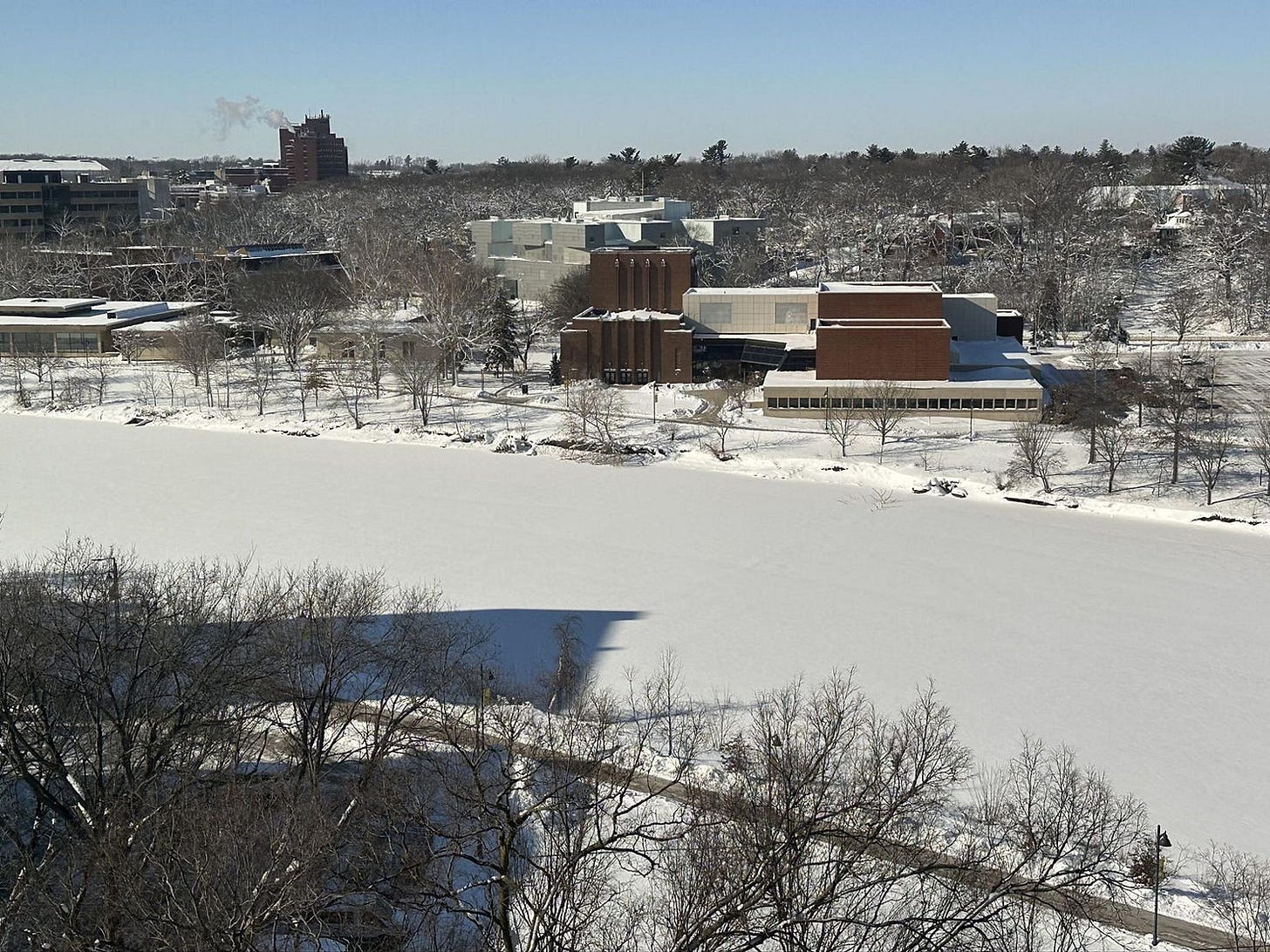 snowy iowa city