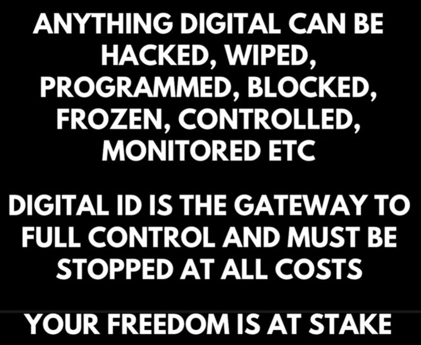 Reject Digital ID in 60 Days or Lose Everything.
