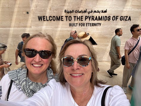 photos of Egyptian pyramids and Sphinx