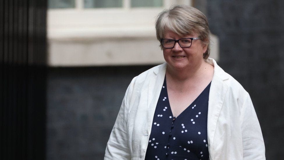 Therese Coffey's views on abortion concerning, charity says - BBC News