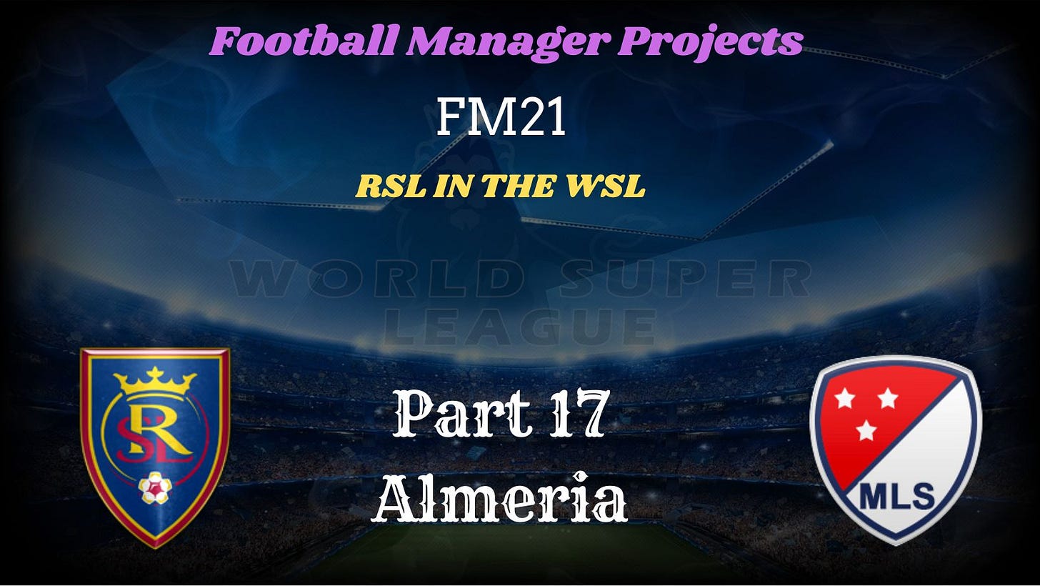 Football Manager 2021 RSL WSL Football Manager 2021 RSL WSL