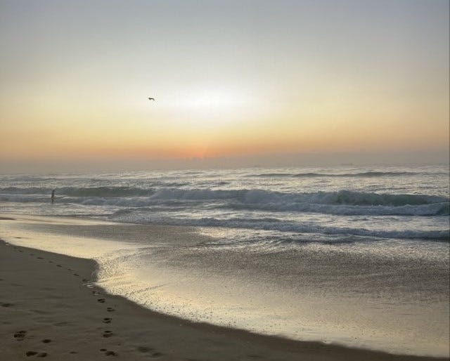 sand, beach, ocean, sunrise