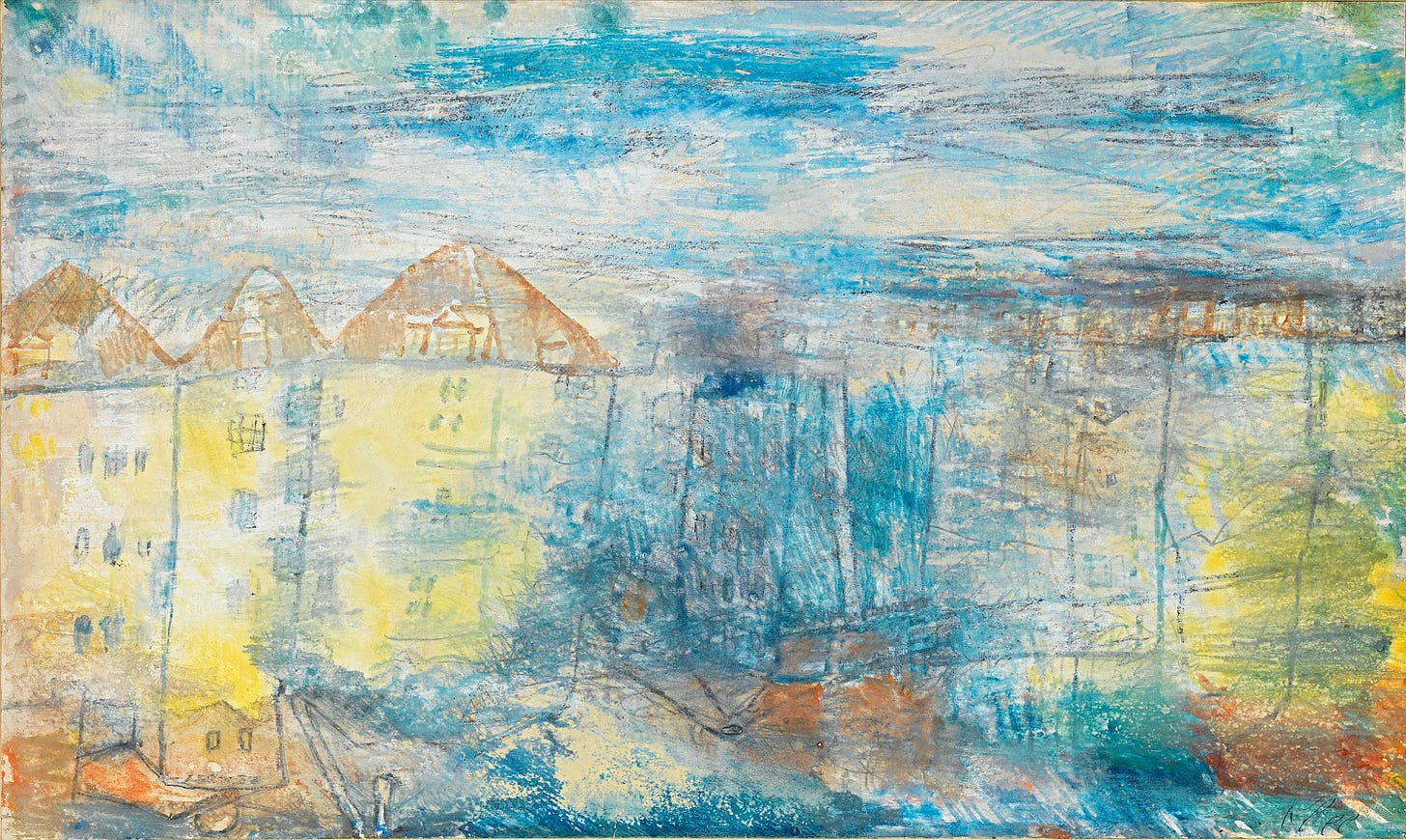 Vista a una plaza, 1912, 10 - Klee, Paul. Museo Nacional Thyssen-Bornemisza