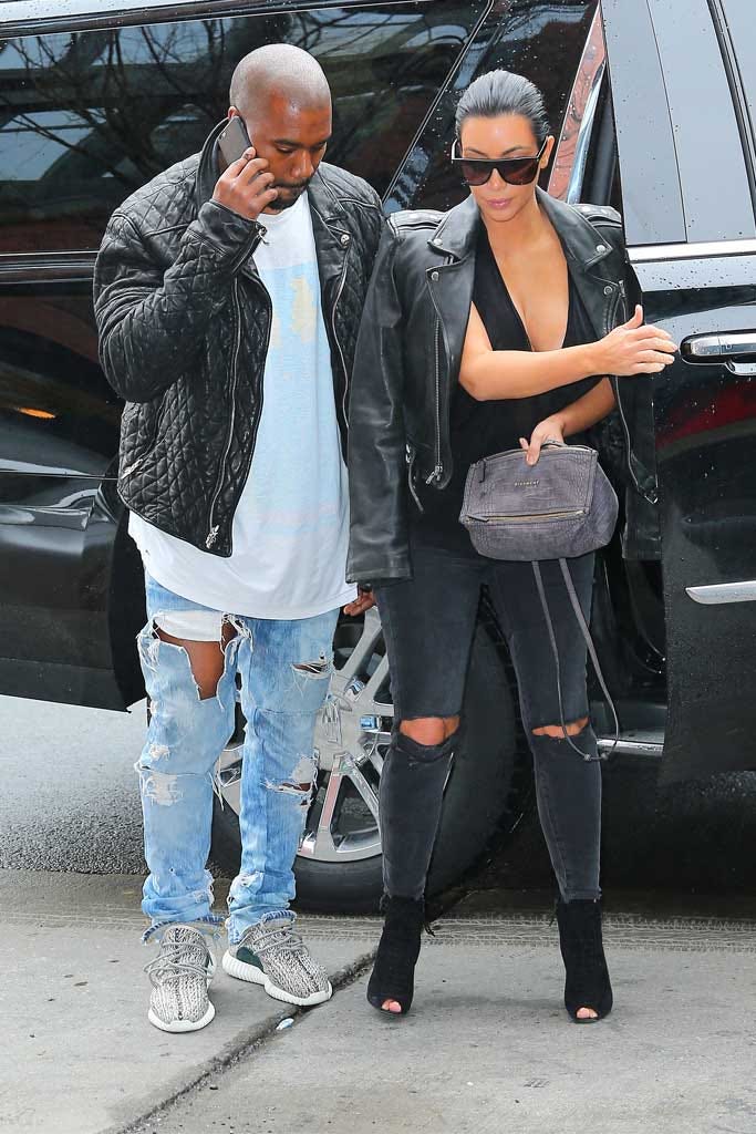 Kanye West Spotted in Adidas Yeezy 350 Boosts with Kim Kardashian