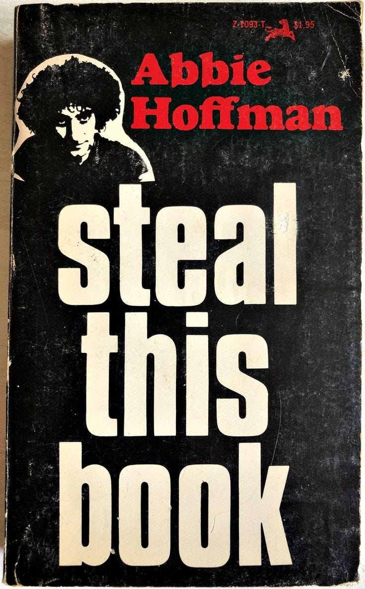 Steal This Book by Abbie Hoffman - 1971 - Pirate Edition - Fifth ...