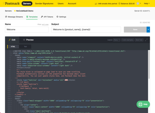 Start customizing your template