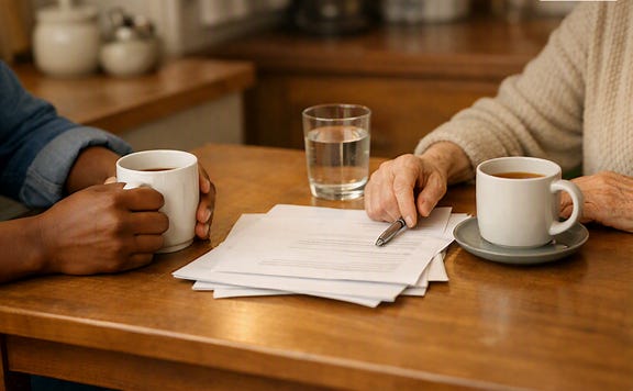 Warm kitchen table moment Warm kitchen table moment