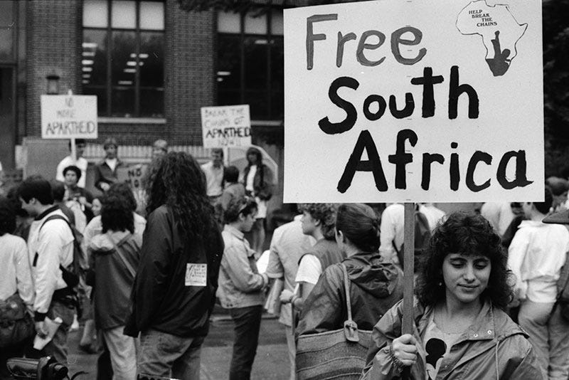 Apartheid - the racial segregation policy of the South African white ...