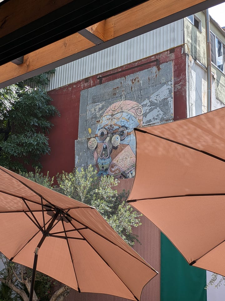 Indoor and outdoor spaces at La Once Mil in Mexico City.