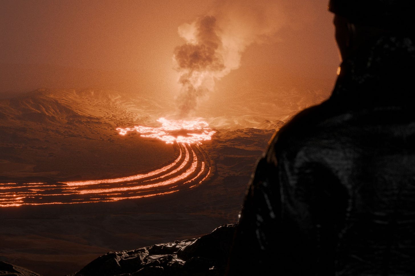 Icelandic architecture firm, firm s.ap arkitektar, imagines funneling lava into specific shapes for new buildings.