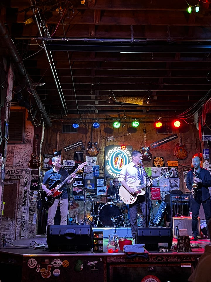 Christopher Dean band at the Ground Zero Blues Club in Clarksdale Mississippi 