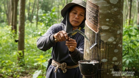 Giá cao su hôm nay 24/12/2025: Vẫn biến động trái chiều